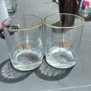 Mr and Mrs whiskey glasses!
